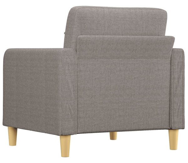 Tópszínű szövet kanapéfotel 60 cm