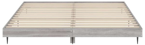 VidaXL sonoma tölgyszínű szerelt fa ágykeret 200 x 200 cm