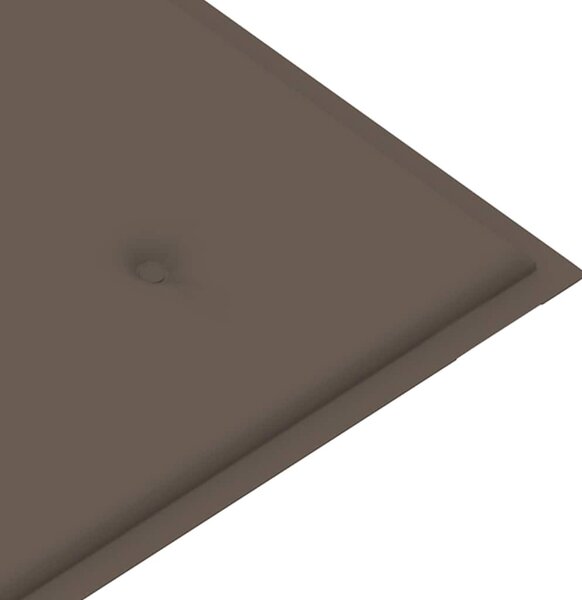 Összecsukható bambusz kerti pad párnával 118 cm