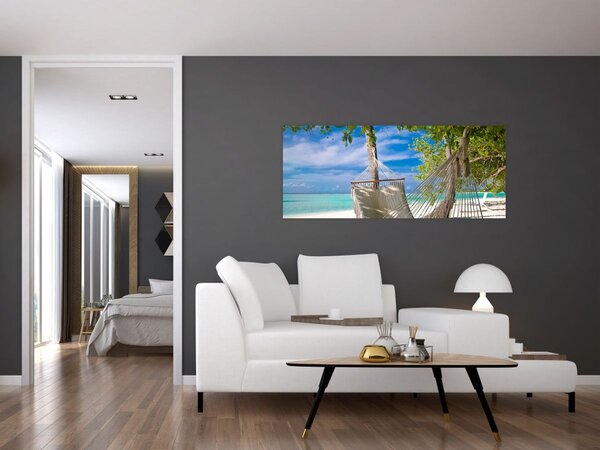 Kép - Függőágy a tengerparton (120x50 cm)