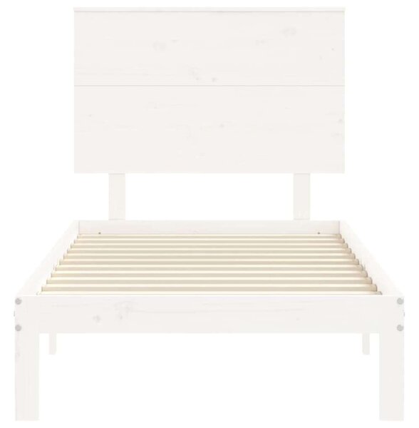 VidaXL Fehér Fenyőfa Ágykeret - 100x200 cm