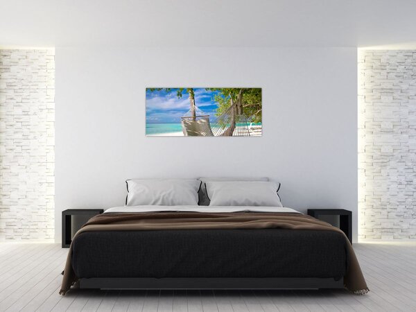 Kép - Függőágy a tengerparton (120x50 cm)