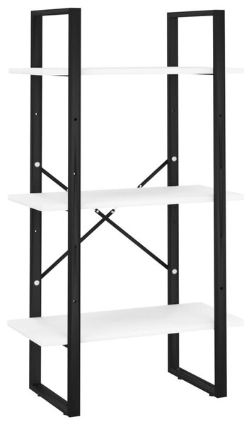 5 szintes fehér szerelt fa könyvszekrény 60 x 30 x 175 cm