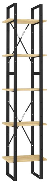 Ötszintes fenyőfa könyvszekrény 40 x 30 x 175 cm