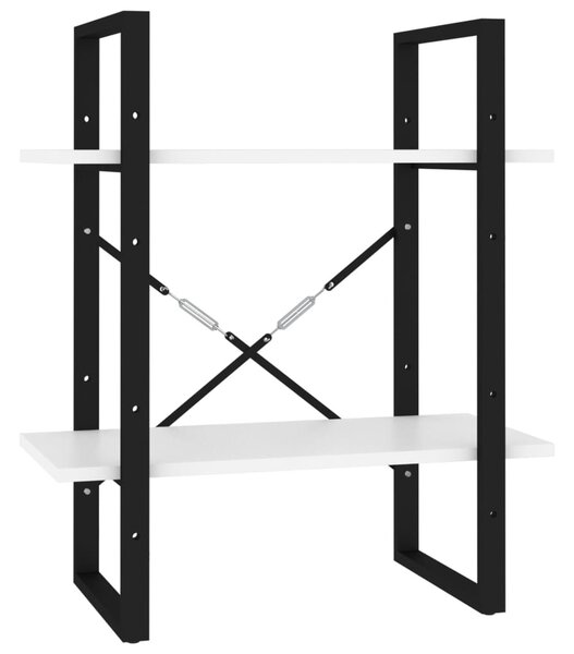 5 szintes fehér szerelt fa könyvszekrény 60 x 30 x 175 cm