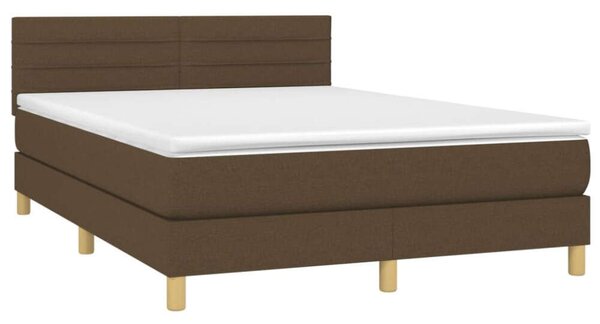 VidaXL - Barna Szövet Ágy - 140x190 cm