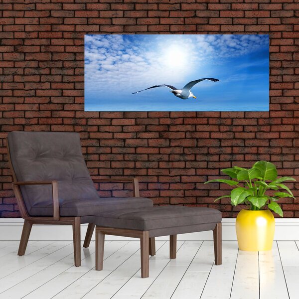 Kép - Sirály a tenger felett (120x50 cm)