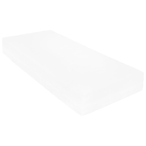 VidaXL fehér tömör fenyőfa dívány matraccal 90 x 200 cm