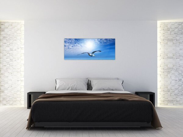 Kép - Sirály a tenger felett (120x50 cm)