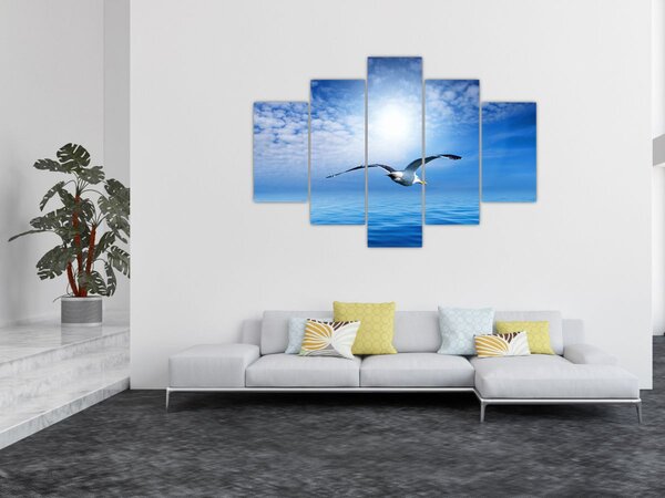Kép - Sirály a tenger felett (150x105 cm)