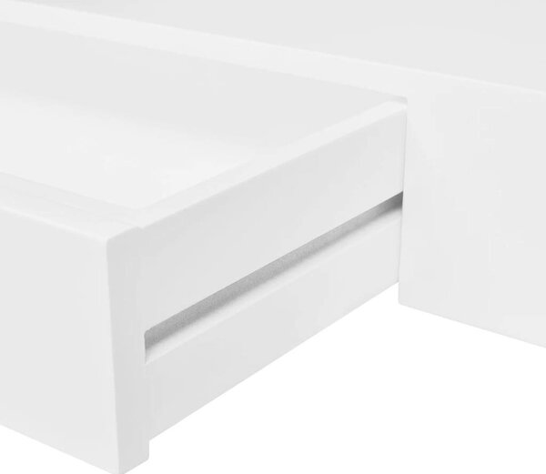 VidaXL Fali Polc Fiókkal - Fehér - 80 cm