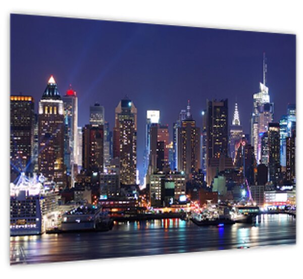Kép - New York-i felhőkarcolók megvilágítva (70x50 cm)