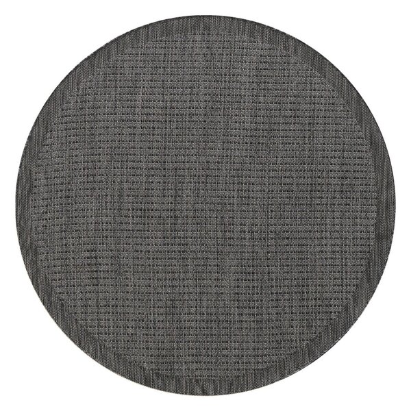 Sötétszürke kerek kültéri szőnyeg ø 120 cm Giza – Ayyildiz Carpets