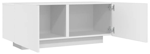 Fehér szerelt fa TV-szekrény 100 x 35 x 40 cm