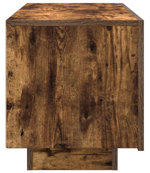 Füstös tölgy színű szerelt fa TV-szekrény 100 x 35 x 40 cm