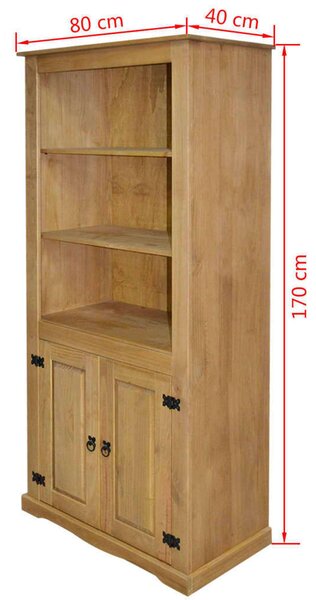 Corona Fenyőfa Polcrendszer - 80x40x170 cm