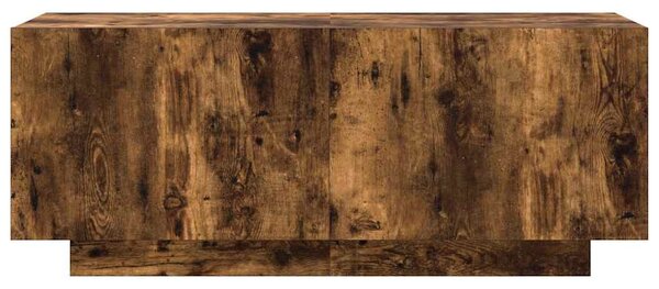 Füstös tölgy színű szerelt fa TV-szekrény 100 x 35 x 40 cm
