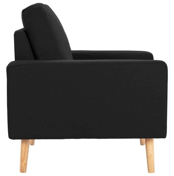 VidaXL Fekete Szövet Karosszék - 77x71x80 cm