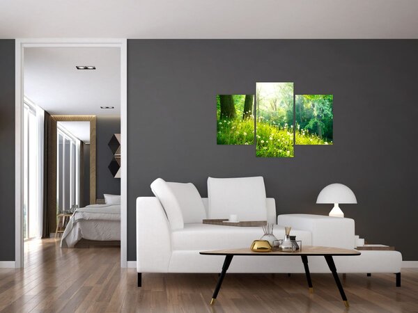 Kép - Varázslatos rét tele pitypanggal (90x60 cm)