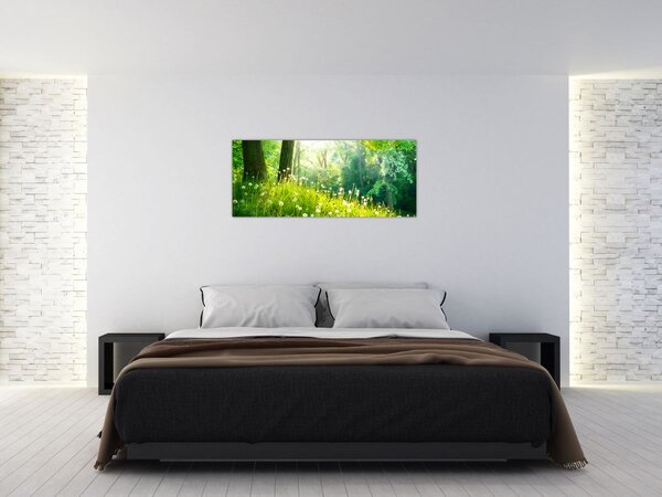 Kép - Varázslatos rét tele pitypanggal (120x50 cm)