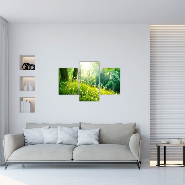 Kép - Varázslatos rét tele pitypanggal (90x60 cm)