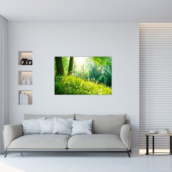 Kép - Varázslatos rét tele pitypanggal (90x60 cm)