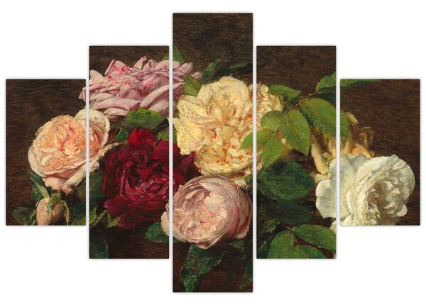 Kép - Henri Fantin-Latour, Roses de Nice on a Table, reprodukciók (150x105 cm)