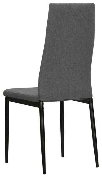 4 db világosszürke szövet étkezőszék
