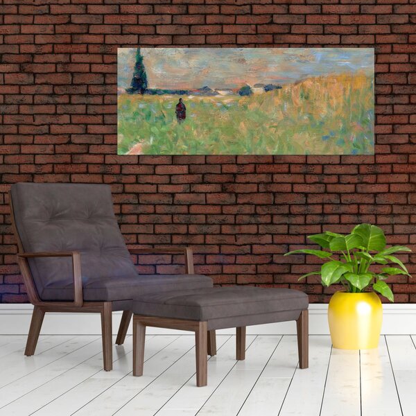 Kép - Georges Seurat, A Summer Landscape, reprodukciók (120x50 cm)
