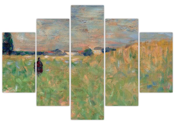 Kép - Georges Seurat, A Summer Landscape, reprodukciók (150x105 cm)