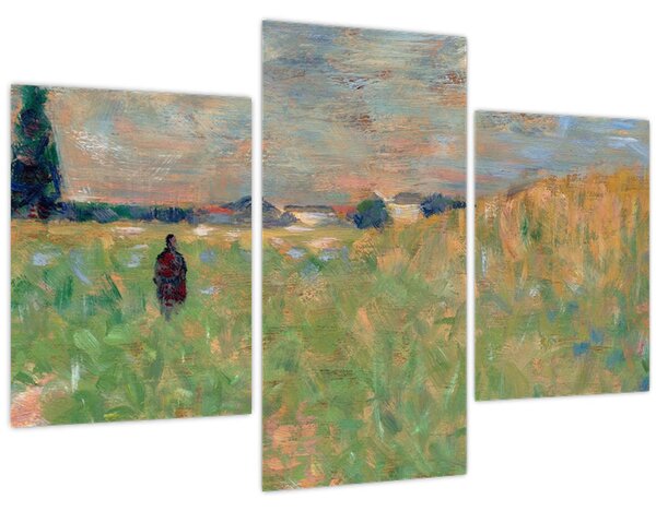 Kép - Georges Seurat, A Summer Landscape, reprodukciók (90x60 cm)