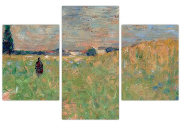 Kép - Georges Seurat, A Summer Landscape, reprodukciók (90x60 cm)