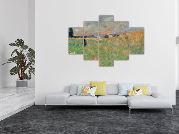 Kép - Georges Seurat, A Summer Landscape, reprodukciók (150x105 cm)