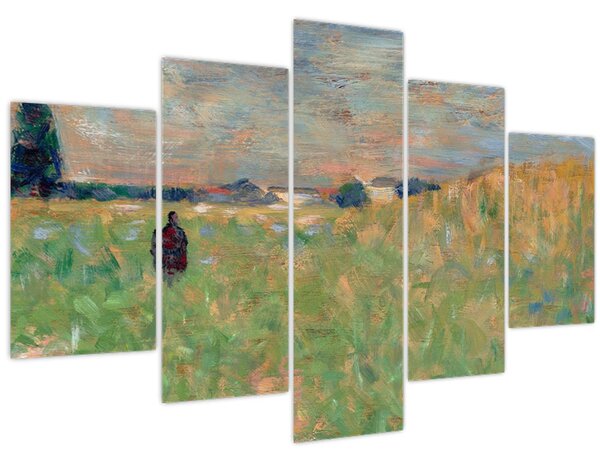 Kép - Georges Seurat, A Summer Landscape, reprodukciók (150x105 cm)