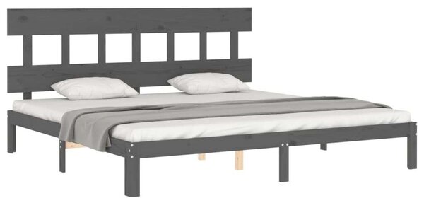 VidaXL Tömörfa Ágykeret - Fejtámlás - 200x200 cm