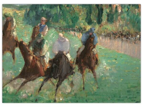 Kép - Edouard Manet, At the Races, reprodukciók (70x50 cm)