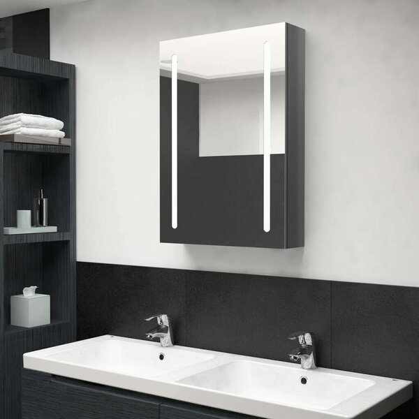 VidaXL LED-es Tükör Szekrény - 50x13x70 cm