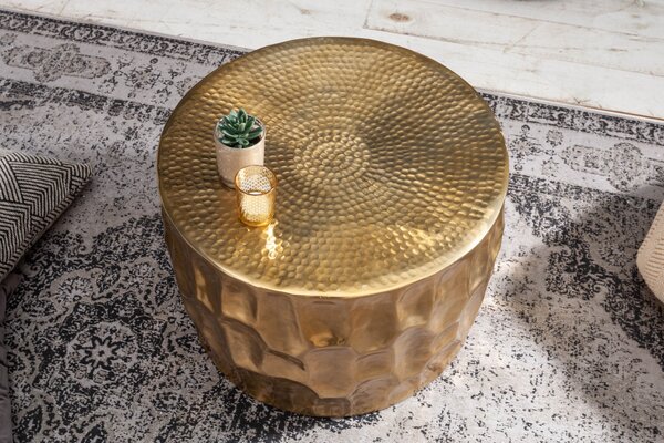 Dohányzóasztal ORGANIC HAMMES 53 cm - arany