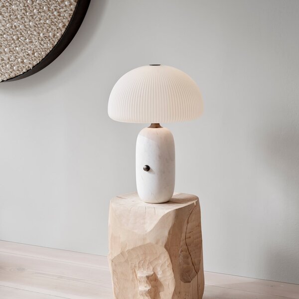 Asztali lámpa Vipp, dimmable, Fehér, Nappali, Üveg