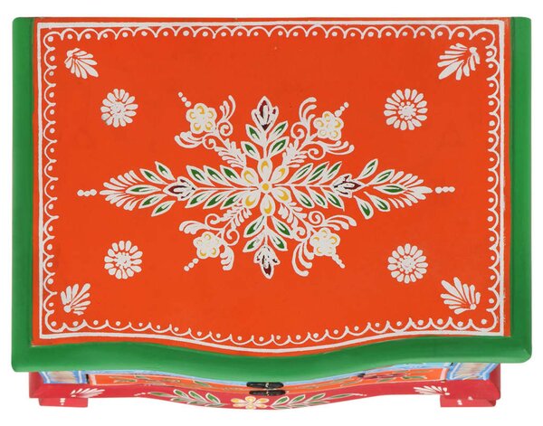 Kézzel festett tömör mangófa éjjeliszekrény 40 x 30 x 60 cm