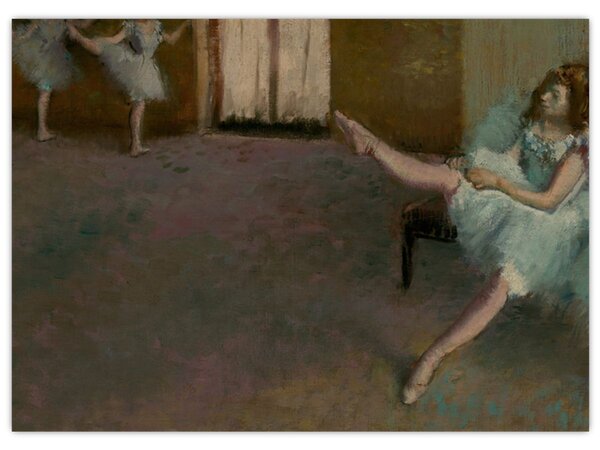 Üveg kép - Edgar Degas, Before the Ballet, reprodukciók (70x50 cm)