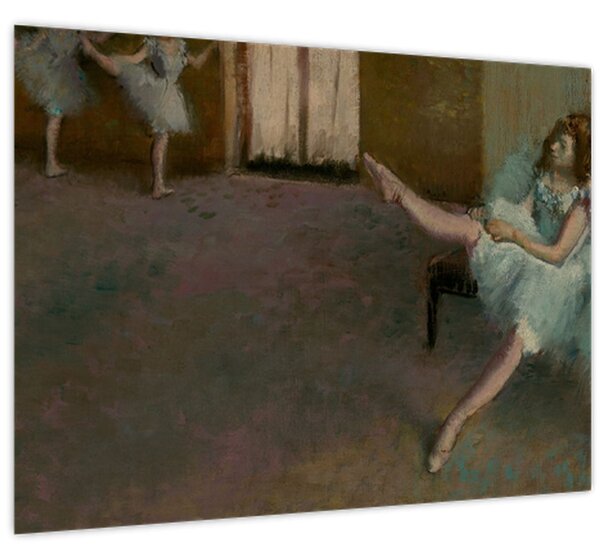 Üveg kép - Edgar Degas, Before the Ballet, reprodukciók (70x50 cm)