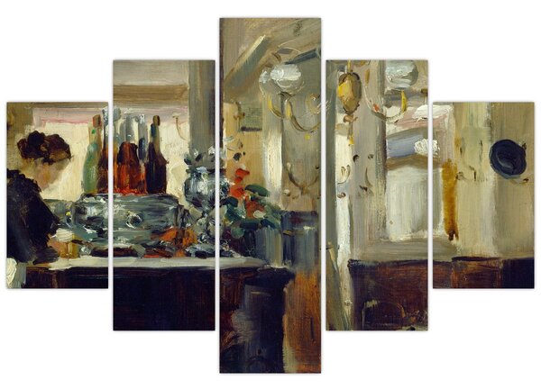 Kép - Style of Edouard Manet, Bon Bock Cafe, reprodukciók (150x105 cm)