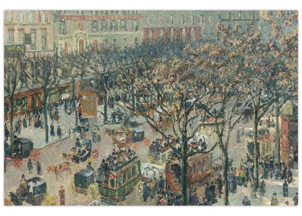 Kép - Camille Pissarro, Boulevard des Italiens, Morning, Sunlight, reprodukciók (90x60 cm)