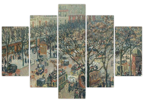 Kép - Camille Pissarro, Boulevard des Italiens, Morning, Sunlight, reprodukciók (150x105 cm)