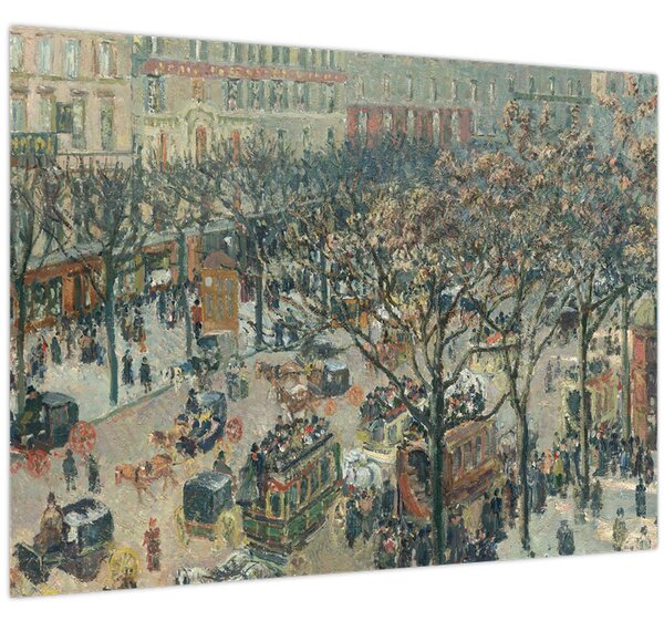 Kép - Camille Pissarro, Boulevard des Italiens, Morning, Sunlight, reprodukciók (70x50 cm)