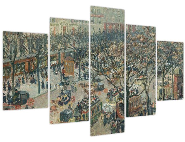 Kép - Camille Pissarro, Boulevard des Italiens, Morning, Sunlight, reprodukciók (150x105 cm)