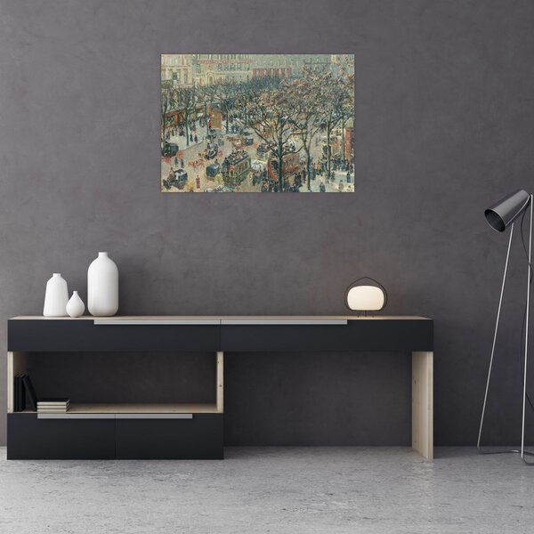 Kép - Camille Pissarro, Boulevard des Italiens, Morning, Sunlight, reprodukciók (70x50 cm)