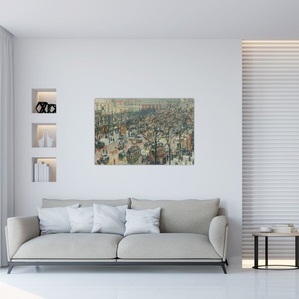 Kép - Camille Pissarro, Boulevard des Italiens, Morning, Sunlight, reprodukciók (90x60 cm)