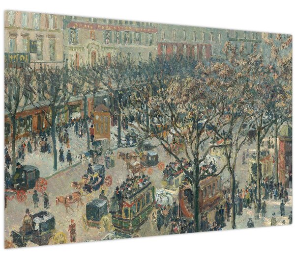 Kép - Camille Pissarro, Boulevard des Italiens, Morning, Sunlight, reprodukciók (90x60 cm)